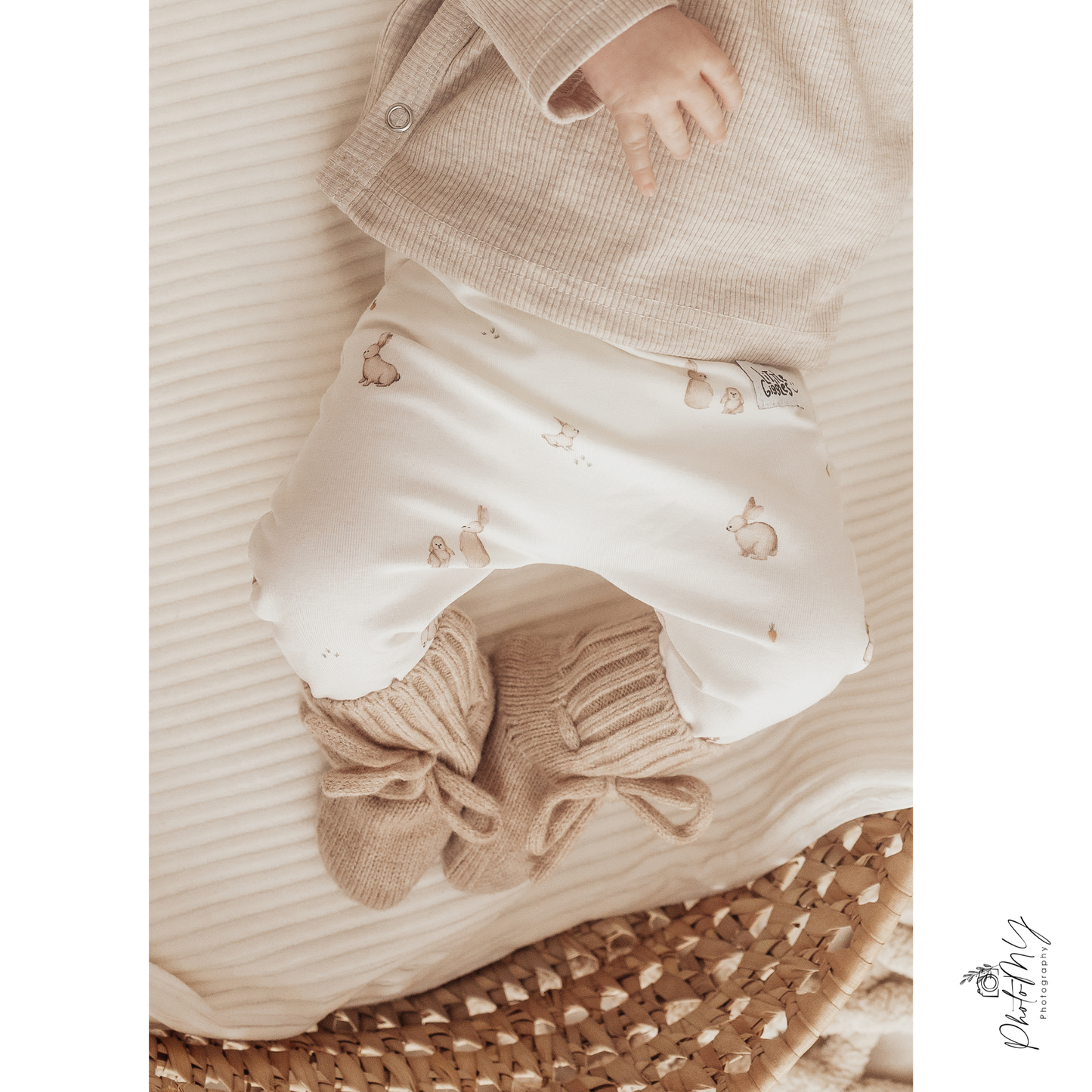 Merino wol slofjes beige